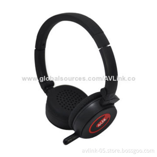 Portable 2.4GHz White Bluetooth Wireless Stereo Headphones, Built-in Mylar Speakers, Rollover Design